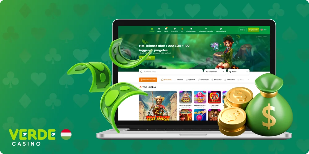A Verde Casino fizetési rendszerei helyi és nemzetközi lehetőségeket kínálnak